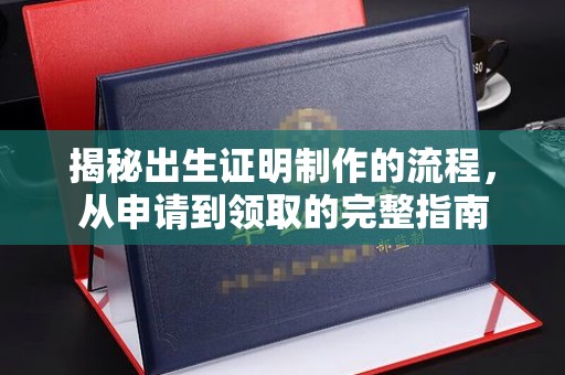 东营揭秘出生证明制作的流程，从申请到领取的完整指南