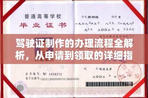 东营驾驶证制作的办理流程全解析，从申请到领取的详细指南