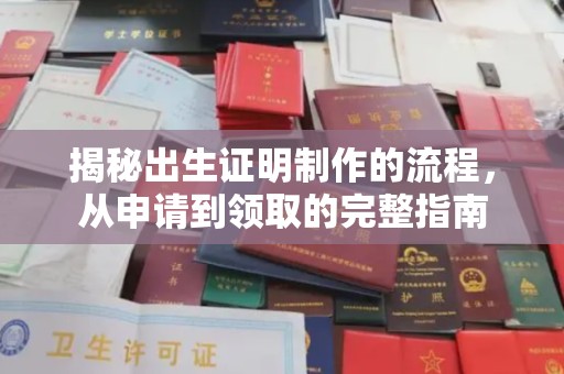 东营揭秘出生证明制作的流程，从申请到领取的完整指南