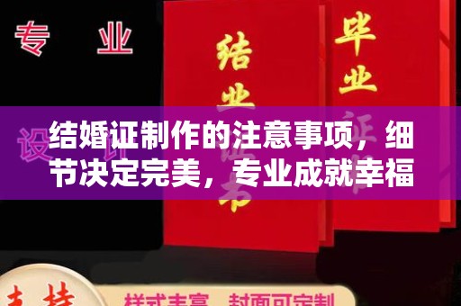 东营结婚证制作的注意事项，细节决定完美，专业成就幸福