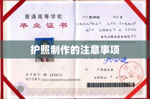 东营护照制作的注意事项